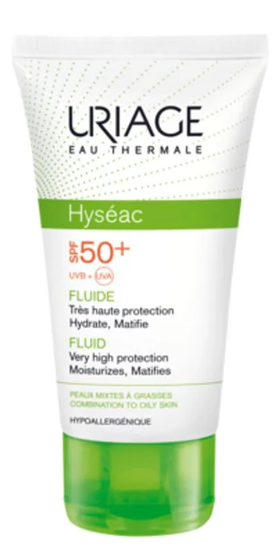 Uriage Hyséac Fluide SPF50+ Protezione Solare Per Pelli Miste E Grasse Viso 50ml