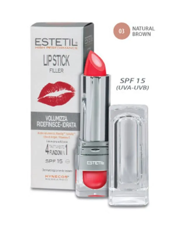 Estetil LipStick Filler 4in1 Colore 03 Natural Brown