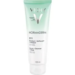 Vichy Normaderm 3 In 1 Esfoliante + Crema Detergente + Maschera 125 Ml