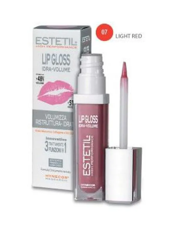 Estetil Lip Gloss Idra-Volume 3in1 Colore 07 Light Red