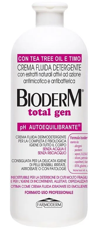 Farmoderm Bioderm Total Gen Crema Fluida Detergente 1000 Ml