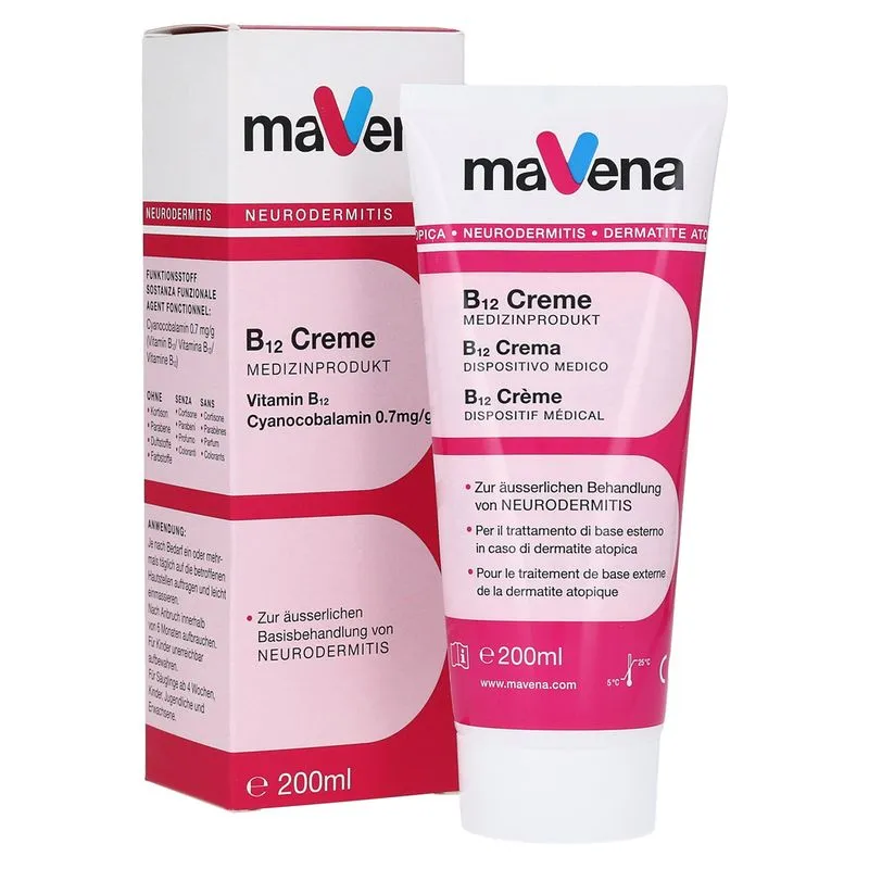 Mavena Health Care Italia Srl Mavena B12 Crema Per La Dermatite Atopica 200ml