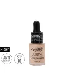 PuroBIO Cosmetics PuroBio Sublime Fondotinta Fluido SPF10 Anti-inquinamento N.00Y 15ml