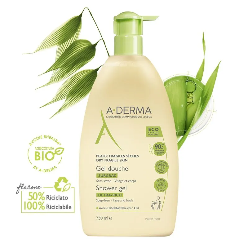A Derma A-Derma Les Indispensable Gel Doccia Surgras 750ml