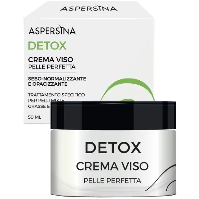 PHARMALIFE RESEARCH SRL Aspersina Detox Crema Viso Pelli Miste/Grasse/Impure 50ml