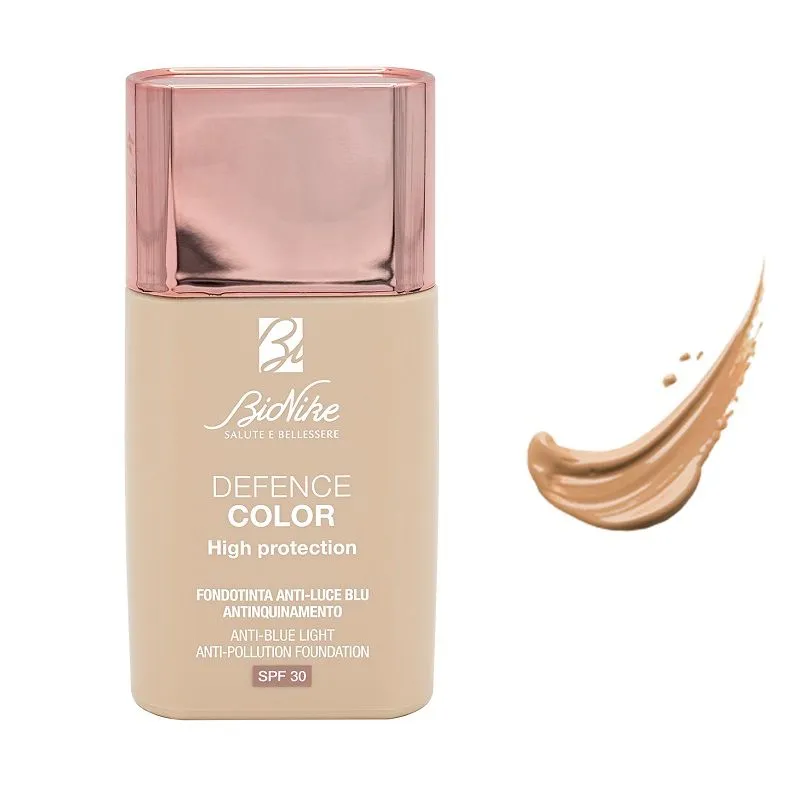 Bionike Defence Color High Protection Fondotinta Anti-luce Blu Antinquinamento N.304 Beige 30ml