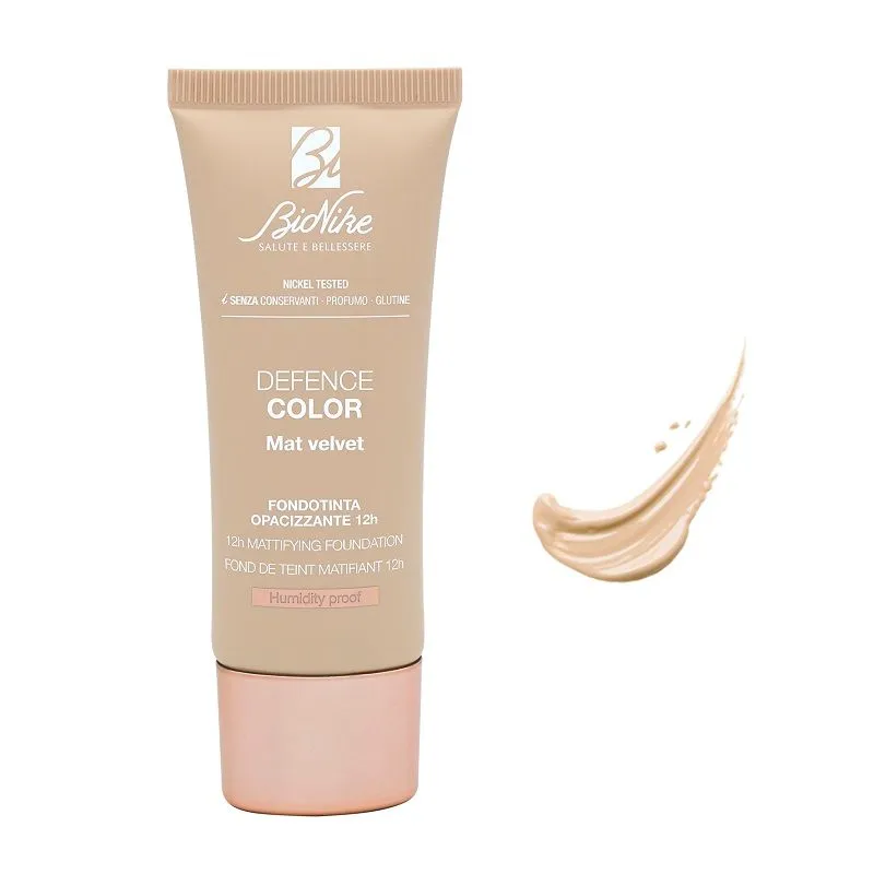 Bionike Defence Color Mat Velvet Fondotinta Opacizzante 12h N.401 Ivoire 30ml