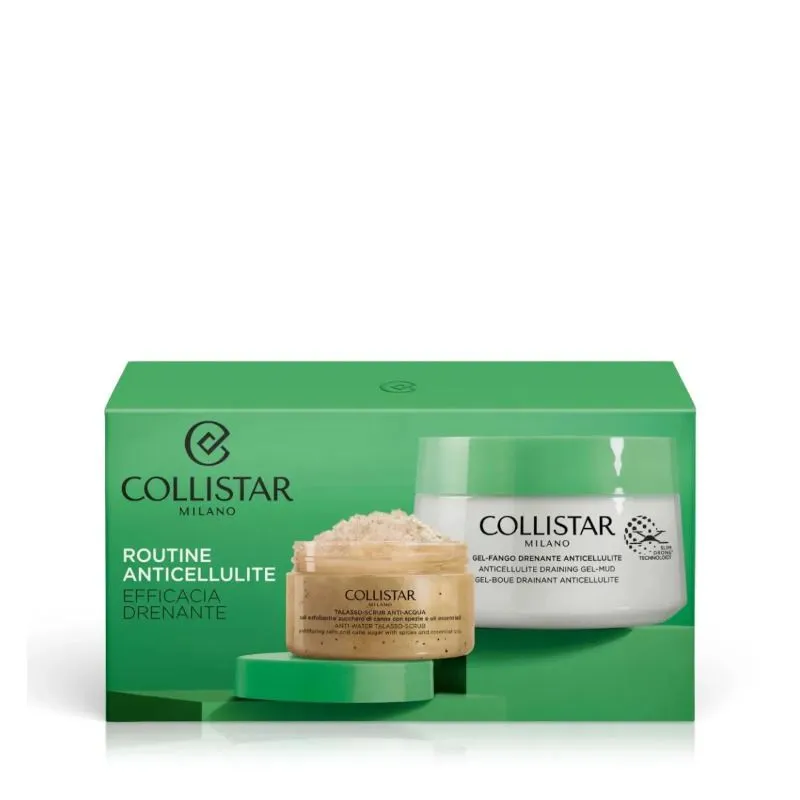 Collistar Cofanetto Routine Anticellulite Talasso Scrub Anti-acqua 150g + Gel Fango Drenante 400ml
