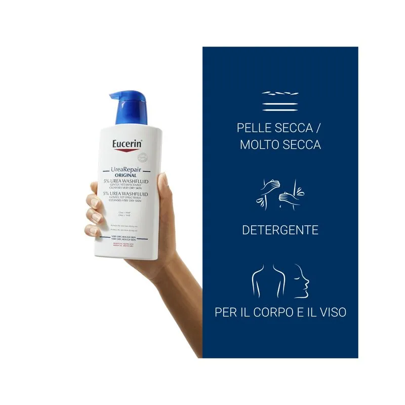 Eucerin Urearepair 5% Urea Detergente Fluido 2 X400ml - immagine 2