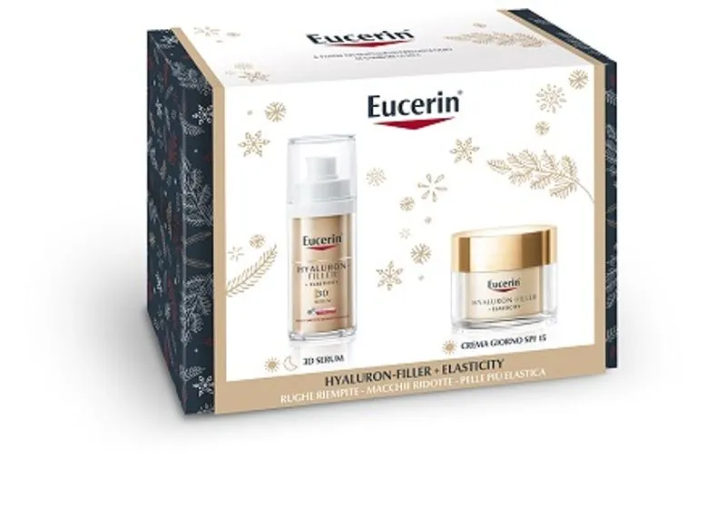 Eucerin Cofanetto Hyaluron Filler + Elasticity Siero 30ml + Crema Giorno SPF15 50ml