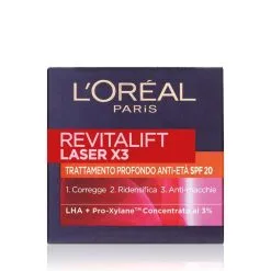 L'OREAL ITALIA SpA DIV. CPD L'Oréal Paris Revitalift Laser X3 Giorno SPF20 Crema Viso Antirughe Trattamento Profondo 50ml
