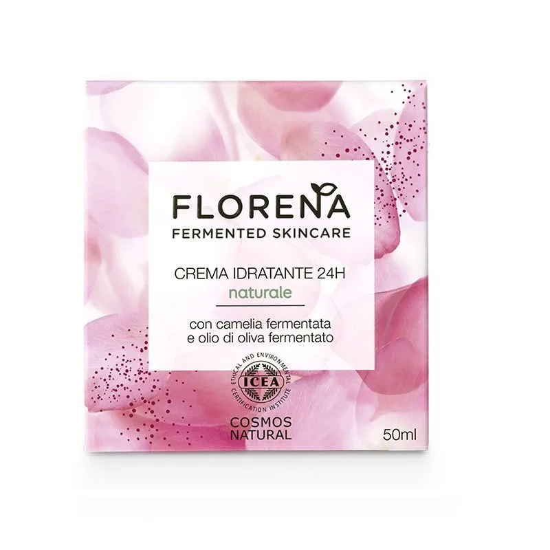Florena Crema Viso Idratante 24h Naturale Con Camelia Fermentata 50ml - immagine 3