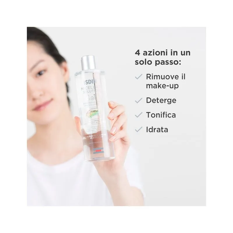 Isdin Micellar Solution Detersione Idratante Viso 400ml - immagine 2