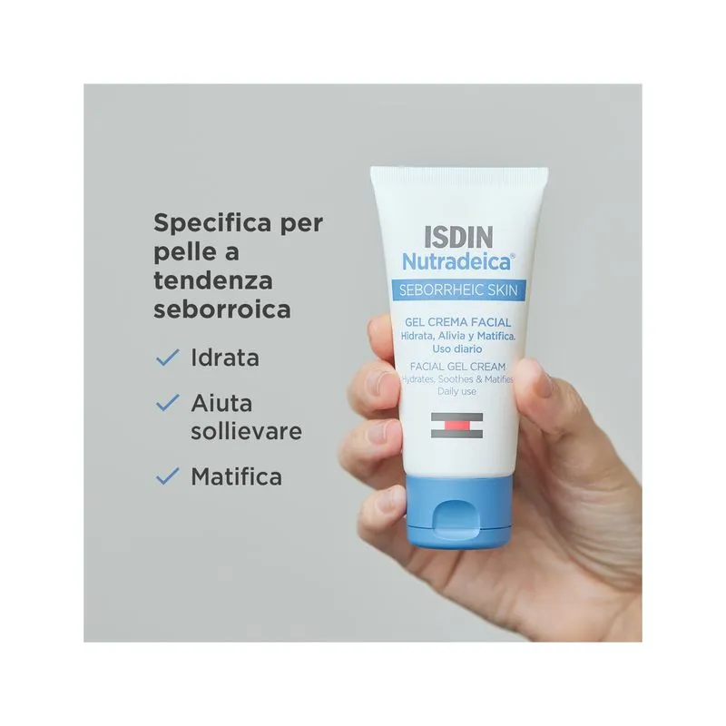 Isdin Nutradeica Gel Crema Viso Pelle Seborroica 50ml - immagine 2
