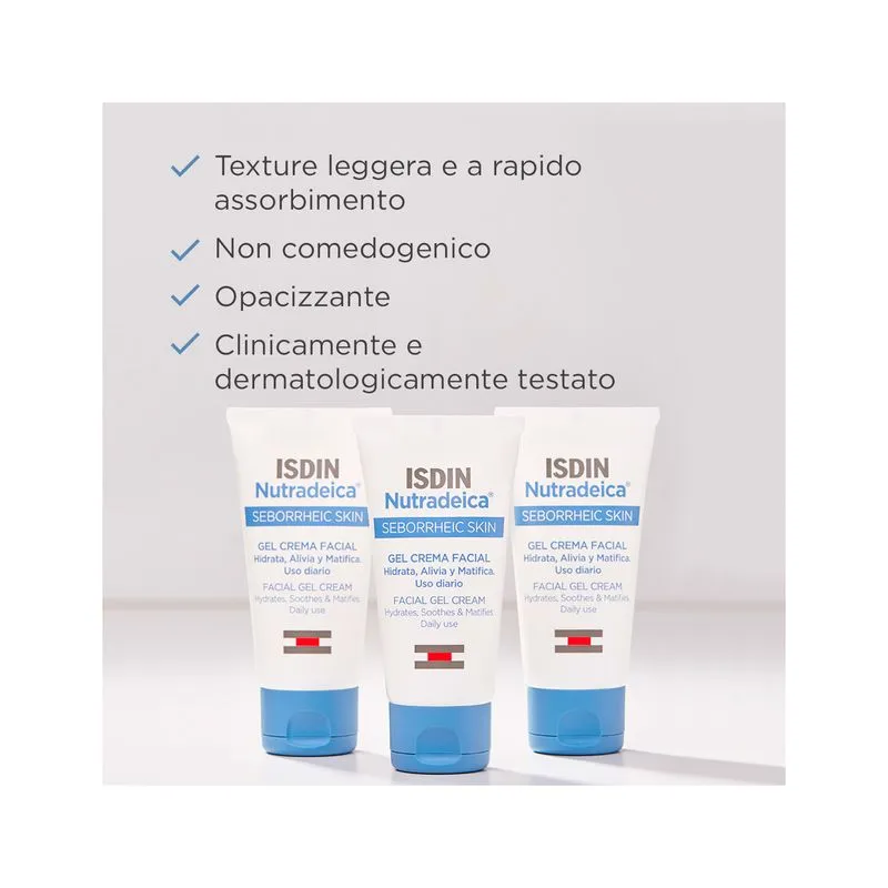 Isdin Nutradeica Gel Crema Viso Pelle Seborroica 50ml - immagine 5