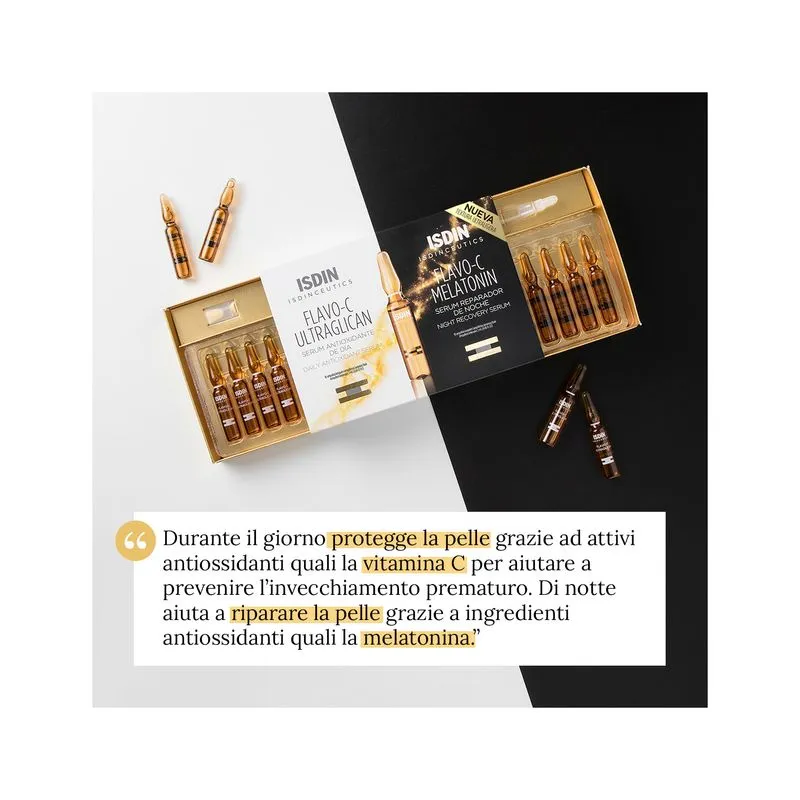 Isdin Isdinceutics Flavo C Day&Night Viso 20 Fiale - immagine 5