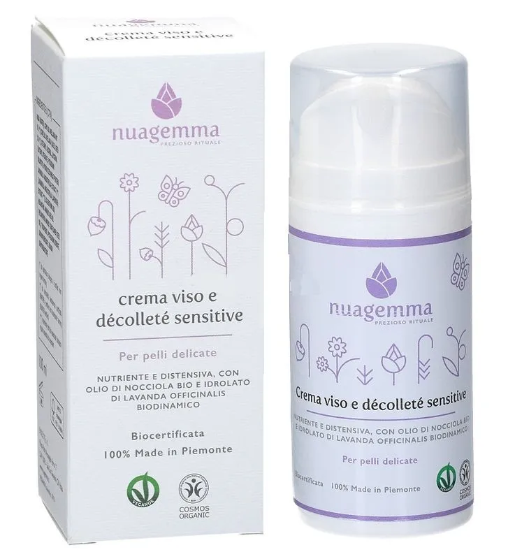 BIOELITE Srl Nuagemma Crema Bio Viso E Décolleté Sensitive 100ml