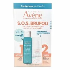 Avène Avene Cleanance Kit Pelle Grassa Gel Detergente 100ml + Concentrato Anti -Imperfezioni 30ml