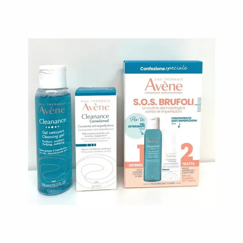 Avène Avene Cleanance Kit Pelle Grassa Gel Detergente 100ml + Concentrato Anti -Imperfezioni 30ml - immagine 2