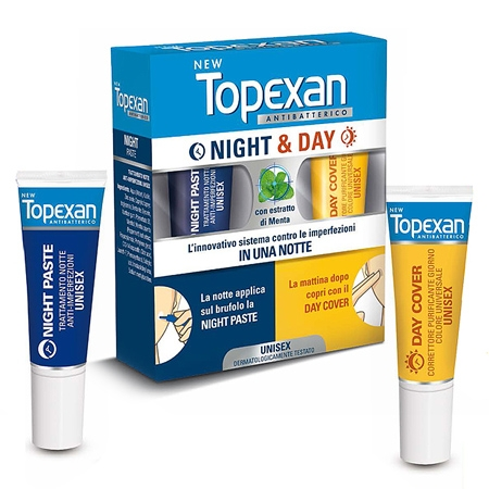 Soco-Societa' Cosmetici Spa Soco New Topexan Night&Day Antibatterico 7ml+7ml