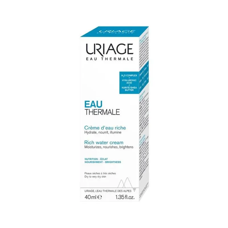 Uriage Eau Thermale Crema Ricca All'acqua 40ml - immagine 2
